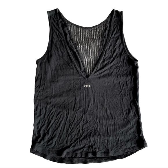 Alo Yoga Warm Up Mesh Inset Tank Top - Picture 5 of 5